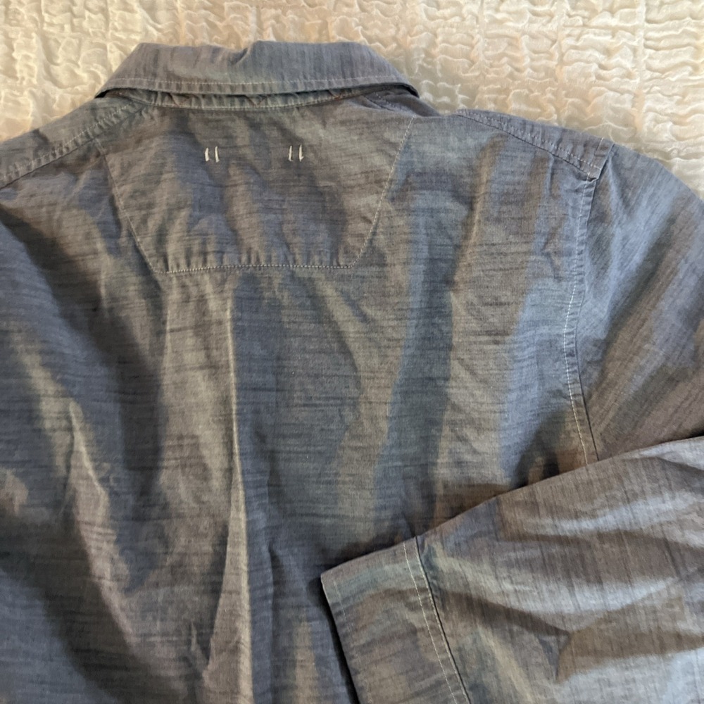 The North Face Shirt Men's Size L Long Sleeve Blue Button Up Outdoor - Picture 8 of 8